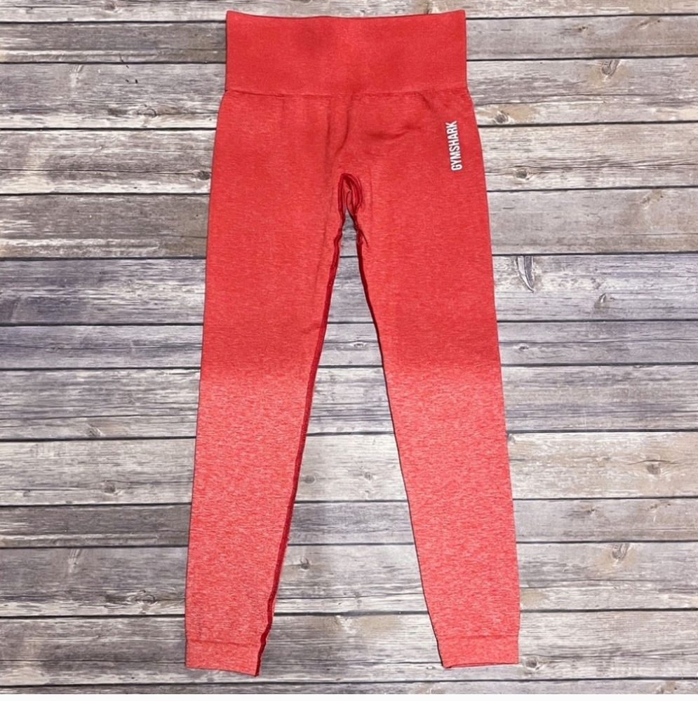 Gymshark Women's Ombre Red High-Waisted Leggings